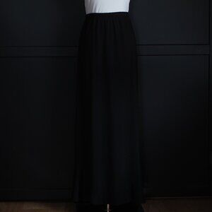 Weekenders | Black Jersey Knit Maxi Skirt
